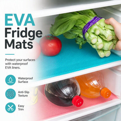 GlacierGuard — Waterproof Fridge Mats 4 pcs | 50% OFF