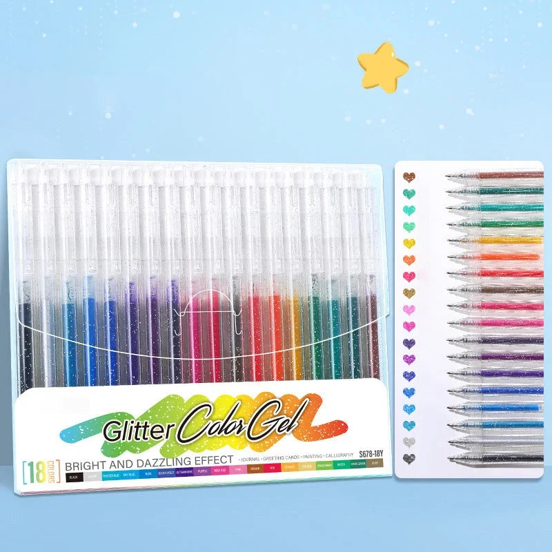 LusterScript Glow Gel Pens — Ignite Creativity Instantly