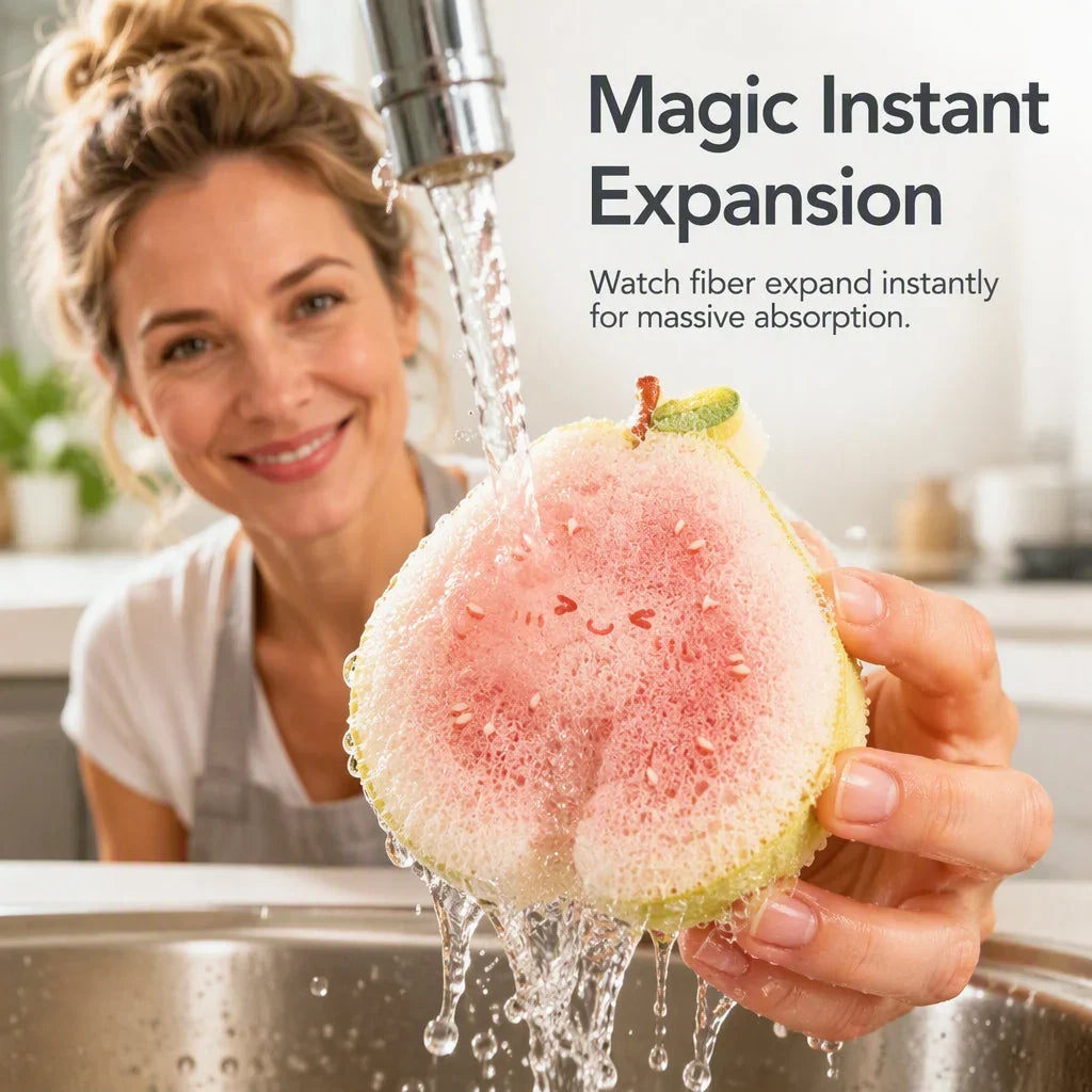 FruitBurst Sponge — Effortless Clean, Happy Hands