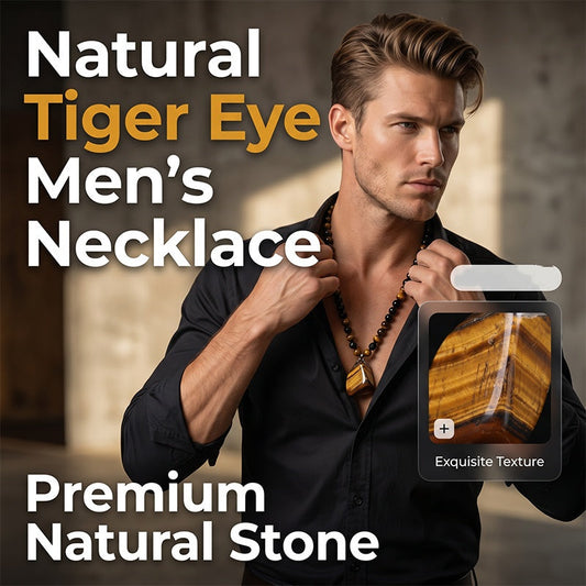 EmberStone — Tiger Eye Braided Necklace | 50% OFF