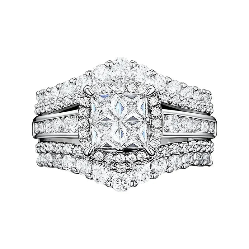RadianceRing — Princess Cut Crown Ring | 50% OFF