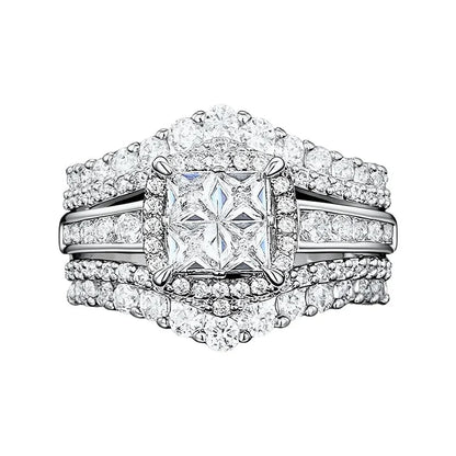 RadianceRing — Princess Cut Crown Ring | 50% OFF