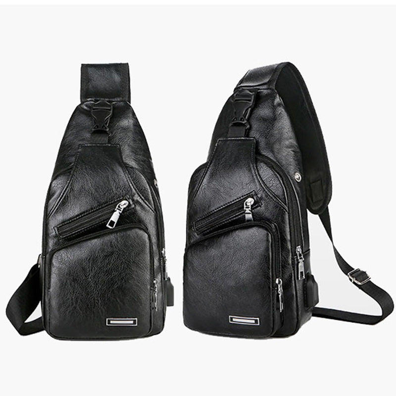 VeroCrest Leather Chest Bag — Master Your Day Effortlessly