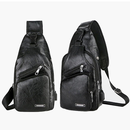 VeroCrest Leather Chest Bag — Master Your Day Effortlessly