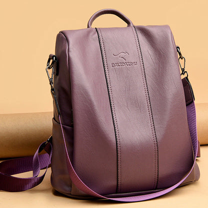 Hugo – Elegant PU Leather Backpack with Smart Compartments