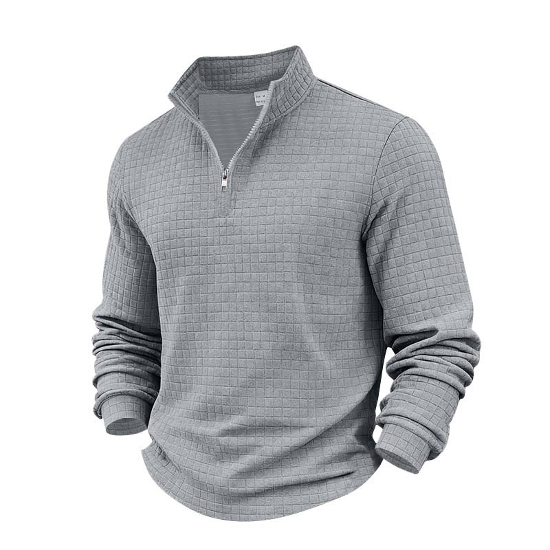Michael — Midtown Pullover Sweatshirt with Structured Jacquard