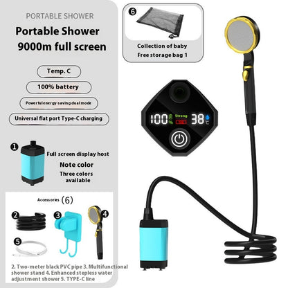 Outdoor Shower Pro — Portable Rechargeable Shower | 50% OFF