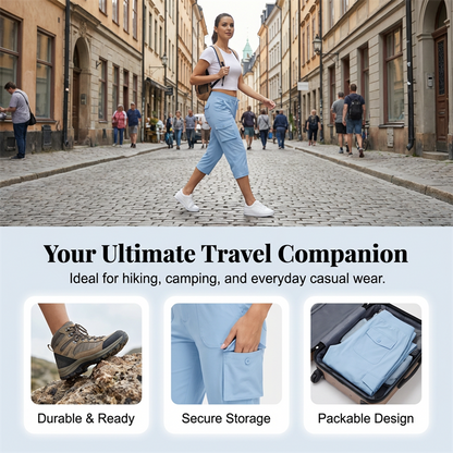 Sonia – Breathable, Feather-Light Travel Capris with Pockets