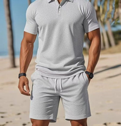 Liam – Lightweight Two-Piece Polo and Shorts Set