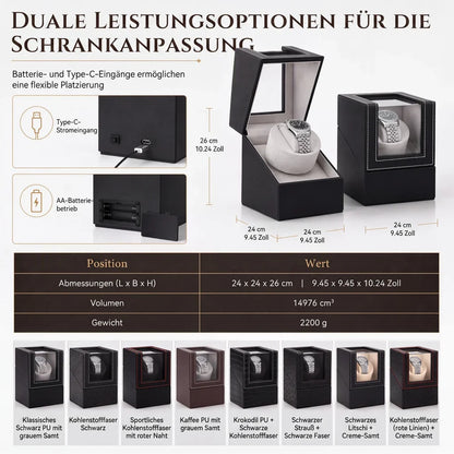 LuxLume Watch Winder — Keeps Time Perfectly