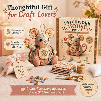 Enchanting Vintage Plush Mouse — Handcrafted Quiet Joy