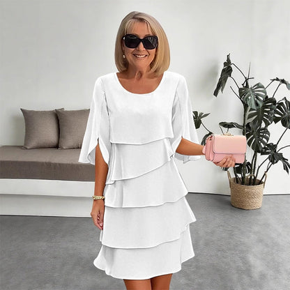 Celia – Elegant Ruffle Dress | 50% OFF