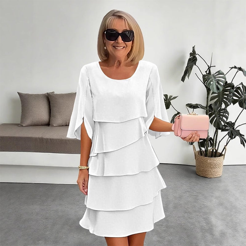 Celia – Elegant Ruffle Dress | 50% OFF