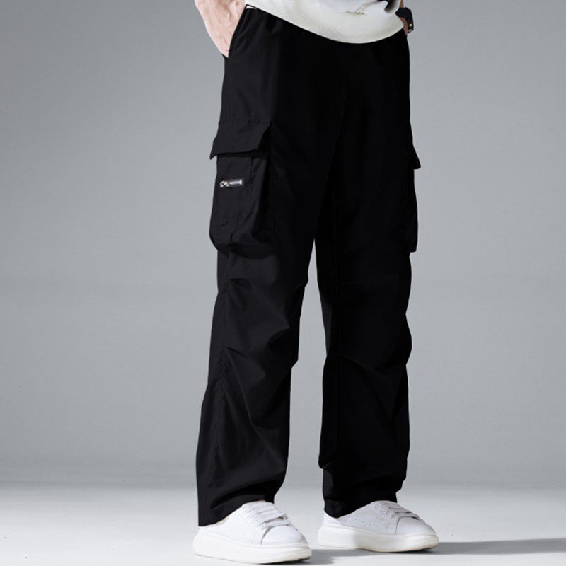 Carter — Stretch Cargo Pants with Adjustable Waistband and Pockets
