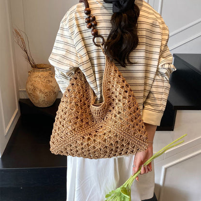Artisan-Handcrafted Woven Tote — Effortless Style Confidence