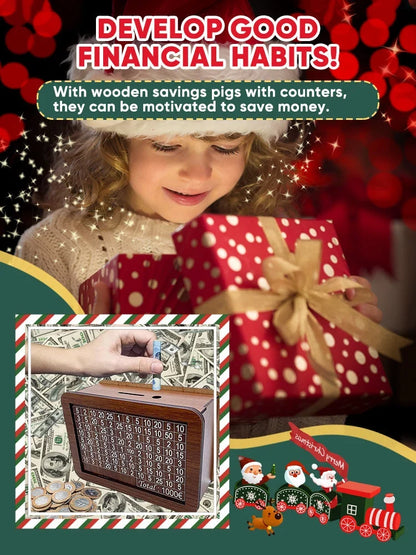 WealthBox — Wooden Savings Goal Bank | 50% OFF