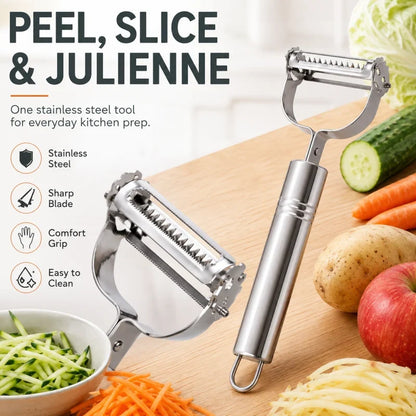 Dual-Edge Artisan Slicer — Effortless Prep Confidence