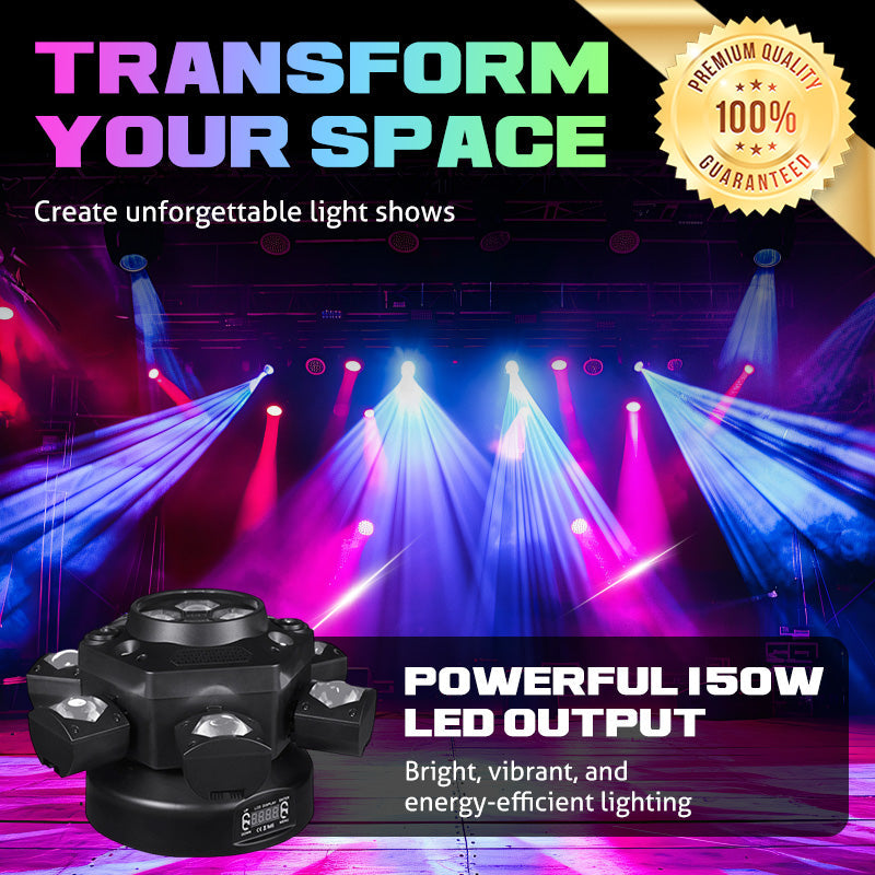 Six-Arm LED Power Station – Ignite Unforgettable Atmosphere