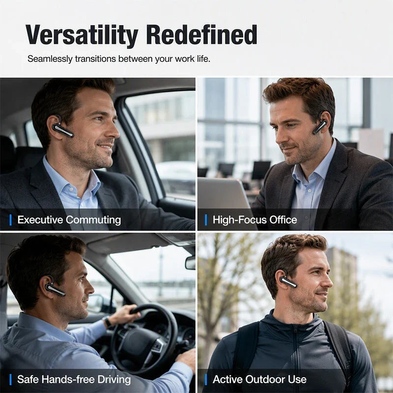 PulseWave Bluetooth Headset — Clear Calls, Effortless Comfort