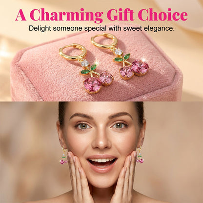 Rosalie — Crystal Cherry Earrings | 50% OFF