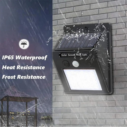 Solar-Powered LED Motion Sensor Lamp — Bright Security Light