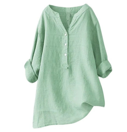 Heidi – Women's Casual Dress with V-Neck and Adjustable Sleeves