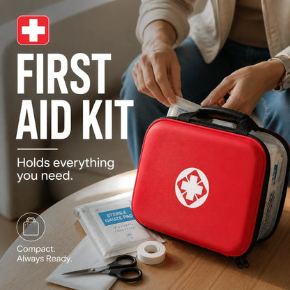 Portable first aid kit for home use - 26-piece set — Instant Calm, Total Control