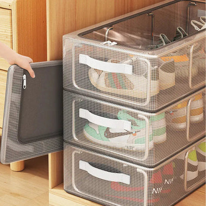 StrideBox — Transparent Shoe Organizer | 1+1 FREE