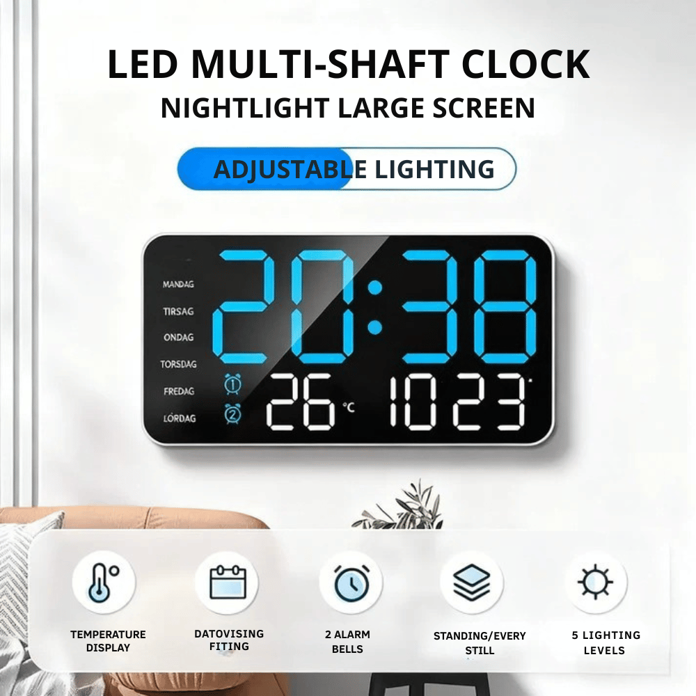 LumiVista — LED Smart Clock | 50% OFF