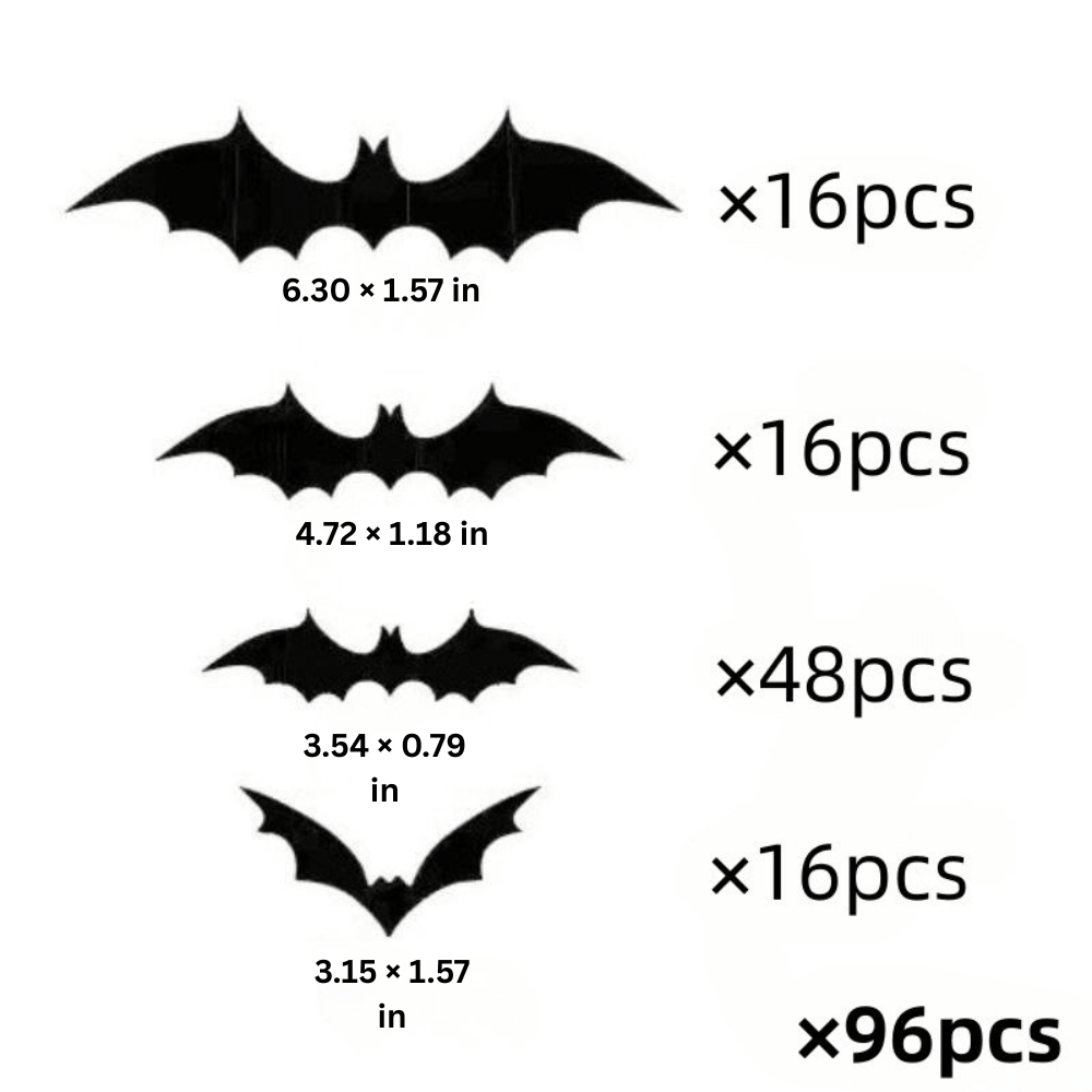 PhantomWing — 3D Halloween Bat Wall Stickers | 50% OFF