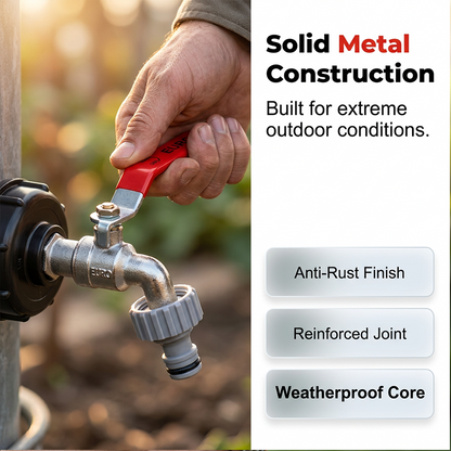 ForgeFlow Brass Valve — Effortless, Precise Water Control