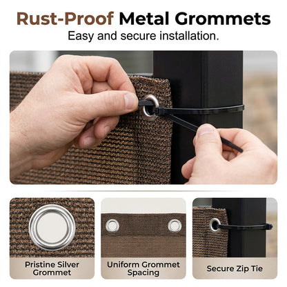 Wire Mesh Fence – Instantly Cools, Total Privacy