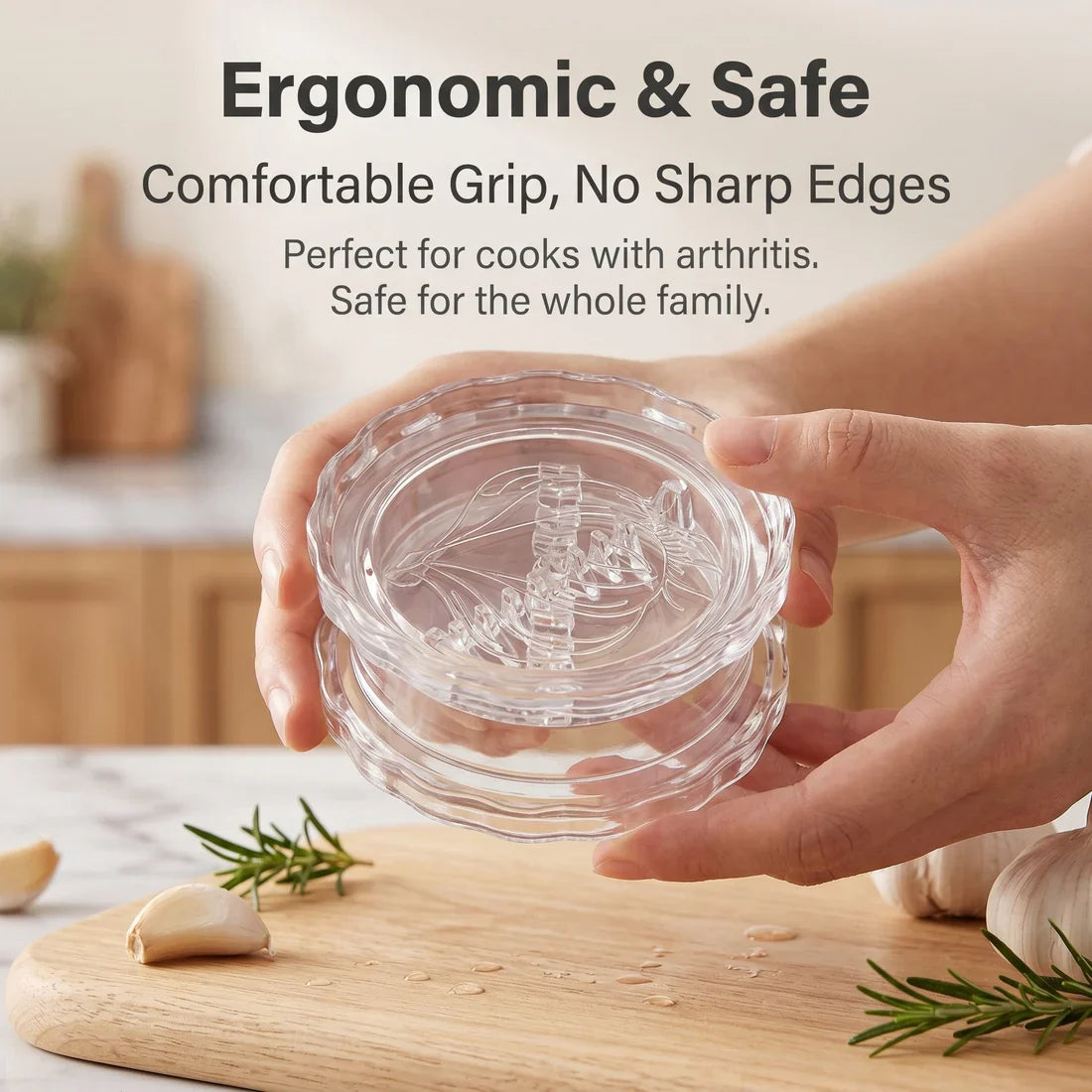 ZestTwist Manual Garlic Masher – Effortless Flavor Release, No Mess