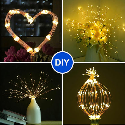 LumaFlares — Solar Firework Lights | 50% OFF
