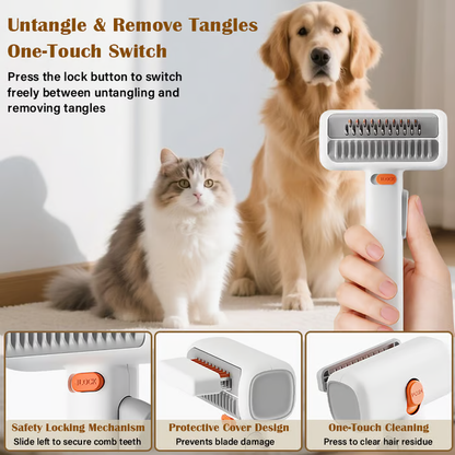 FluffEase — Detangling Grooming Comb | 50% OFF