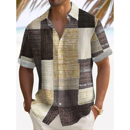 James — Men's Relaxed Plaid Stretch Shirt | 50% OFF
