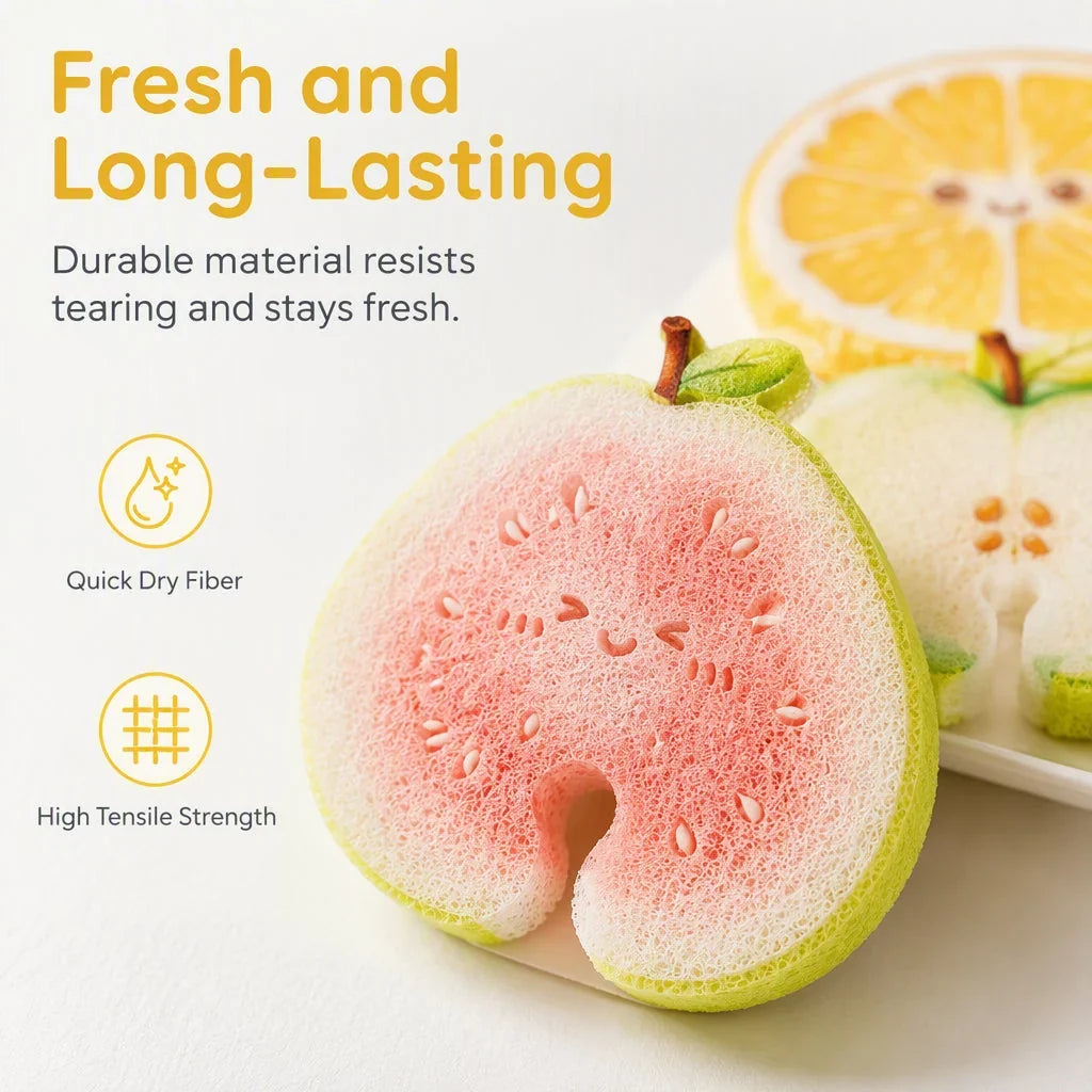 FruitBurst Sponge — Effortless Clean, Happy Hands