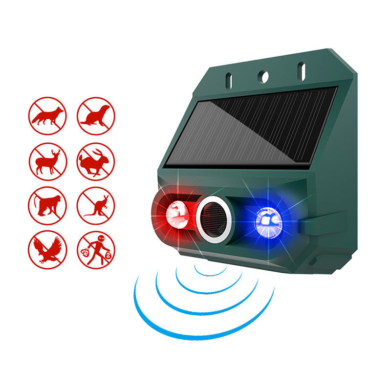 Animal protection device — Silent, solar-powered for peace