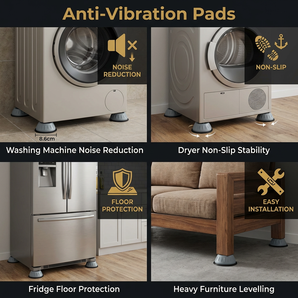 SilencioPads – Quiet Floors, Stress-Free - 4 Pieces