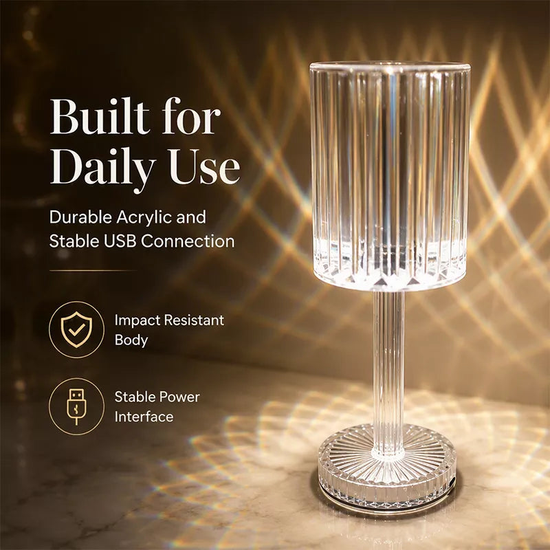 Crystal GlowLamp — Effortless Mood, Instant Elegance