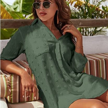 Grace — Lightweight Chiffon Shirt with Side Slit Design