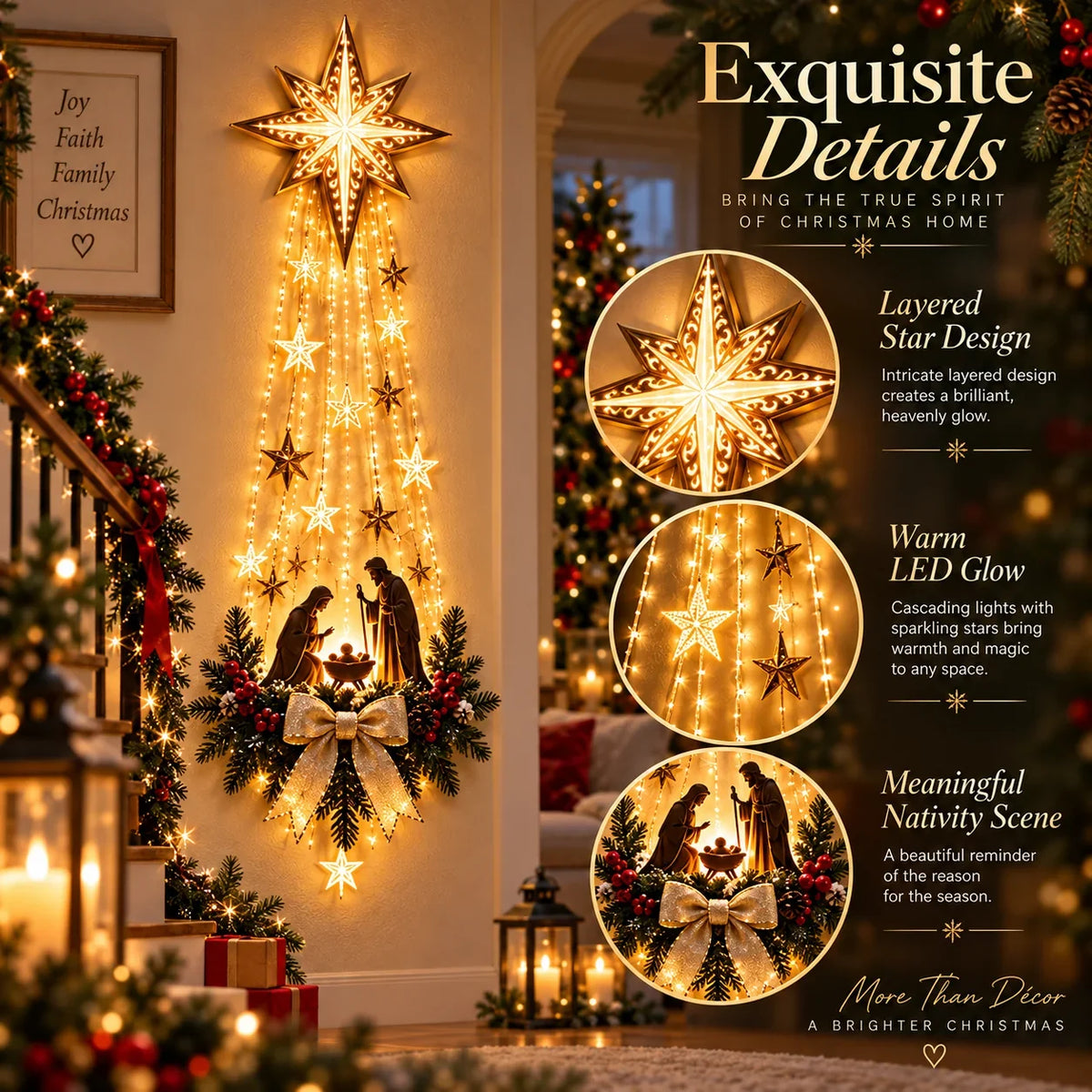 LumaVerity Nativity Light — Heartwarming Christmas Glow