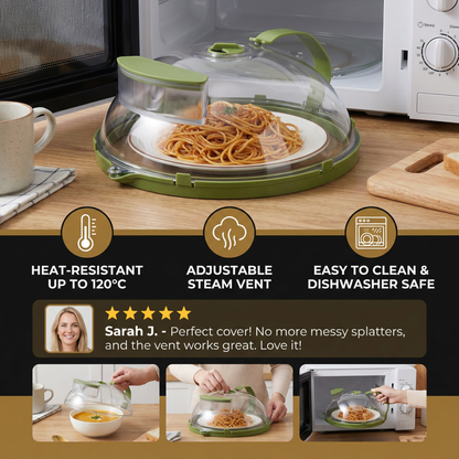 CleanShield — Microwave Food Cover | 50% OFF