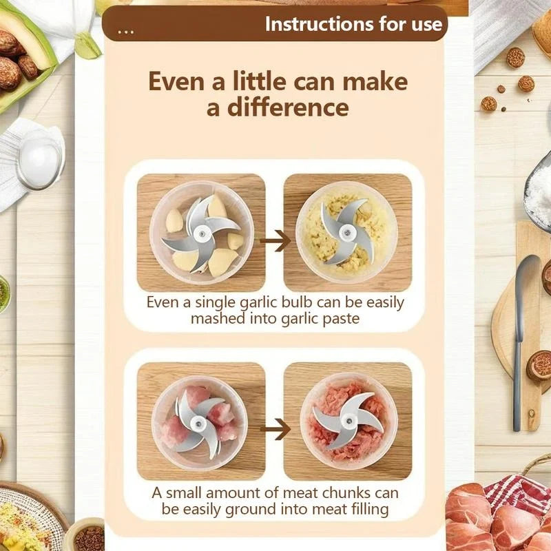 SwiftSlice Mini Chopper — Effortless Fresh Prep