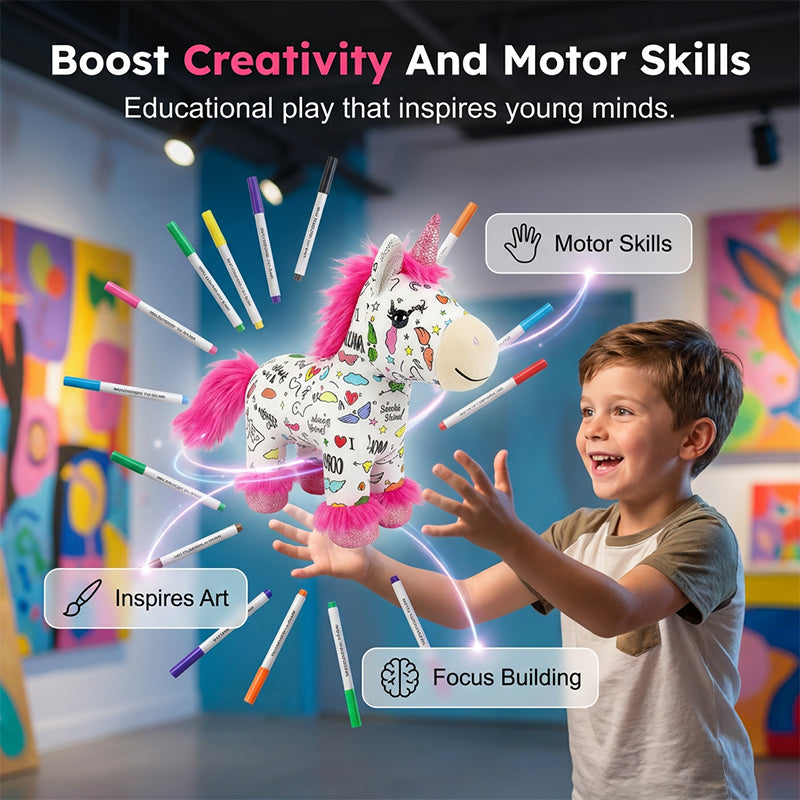 Plush friend with color change — unleash creativity instantly