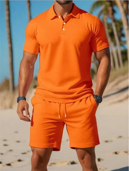 Liam – Lightweight Two-Piece Polo and Shorts Set