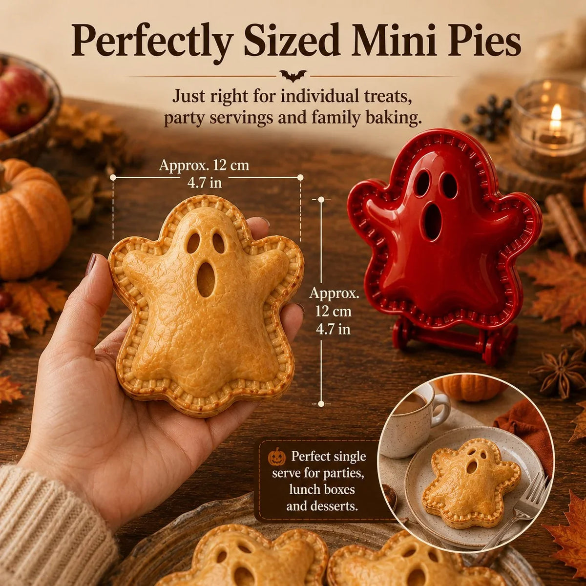 SpookEase — Halloween Mini Pie Mold Set | 1+1 FREE