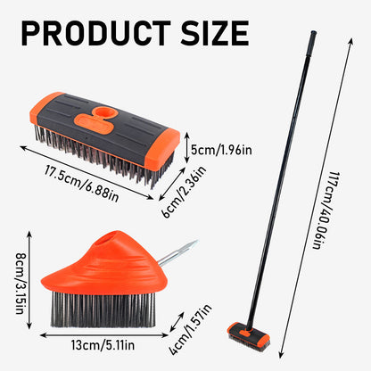 TripleSweep Brush Set – Effortless Cleanliness Outdoors