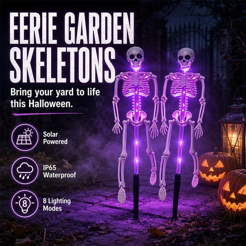 GlowPhantom — Solar Skeleton Halloween Stake Light | 50% OFF