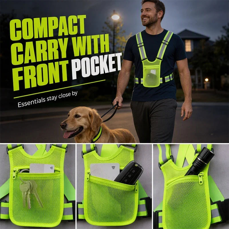 LumaGuard — Reflective Safety Visibility Vest | 50% OFF